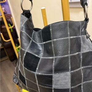 Lucky Brand  Patchwork Leather Shoulder Bag